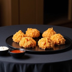 Kurkure Paneer Momos with dips